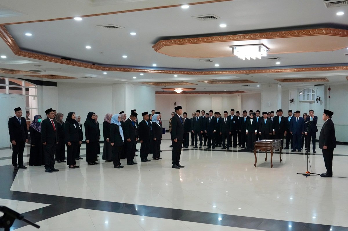 Erick Thohir Lantik Pejabat Kemenpora untuk Transformasi Serius